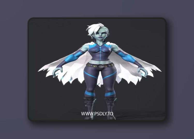 Killer Frost Low-poly 3D Model 1 Killer Frost Low-poly 3D Model