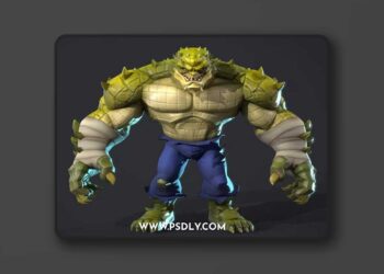 Killer Kroc Low-poly 3D Model 7 Killer Kroc Low-poly 3D Model