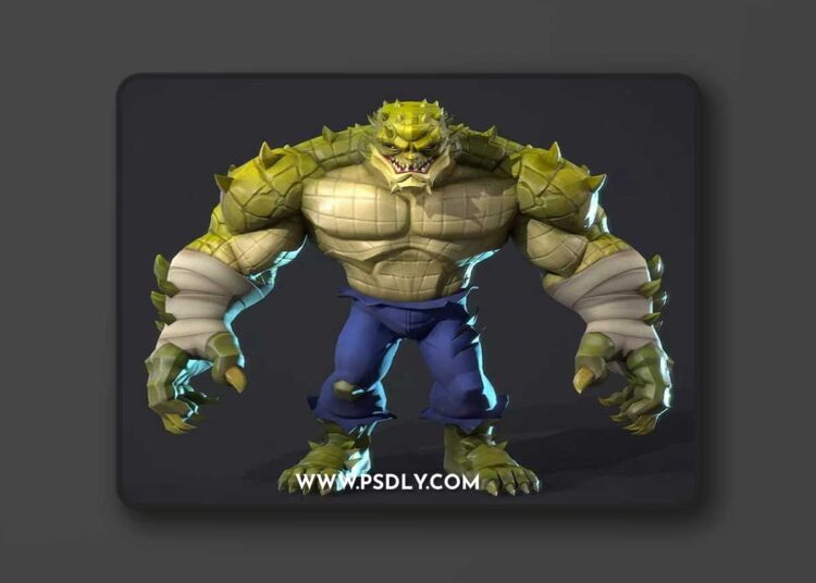 Killer Kroc Low-poly 3D Model