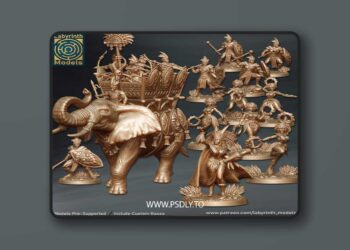 Labyrinth Models – August 2025 – Empire of Kitara Vol. 1 – 3D Print Model