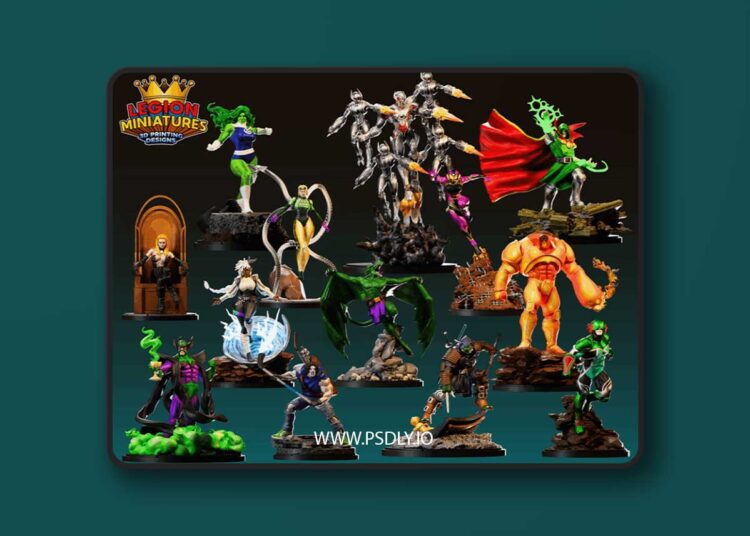 Legion Miniatures – Pack 50M – July 2025 – 3D Print Model