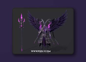 Lu Bu Low-poly 3D Model 5 Lu Bu Low-poly 3D Model