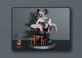 Miko Baphomet – Monster Girl – 3D Print Model STL