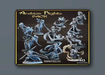 Miniatures Blueprint – Arabian Nights Pack – 3D Print Model STL