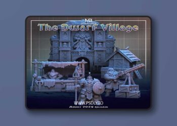 Miniatures Blueprint – The Dwarf Village August 2025 – 3D Print Model STL 7 Miniatures Blueprint – The Dwarf Village August 2025 – 3D Print Model STL