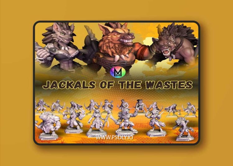 Moonlight Minis – Jackals of the Wastes – Gnolls Set – Gnoll Warband – 3D Print Model 1 Moonlight Minis – Jackals of the Wastes – Gnolls Set – Gnoll Warband – 3D Print Model