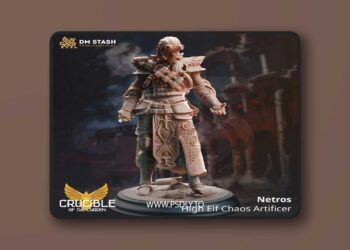 Netros – High Elf Chaos Artificer – 3D Print Model