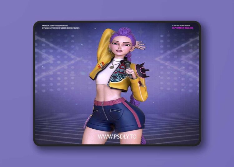 OXO3D Figures – Kpop Demon Hunter Rumi Classic Outfit – 3D Print Model STL