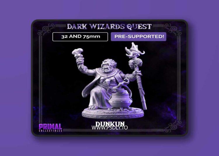 Orc Shaman – Dunkun – 3D Print Model 1 Orc Shaman – Dunkun – 3D Print Model