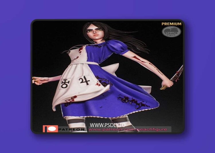 Peach Figure – Alise Madness Returns – 3D Print Model 1 Peach Figure – Alise Madness Returns – 3D Print Model