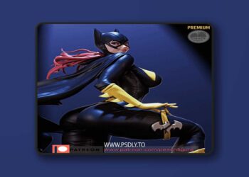 Peach Figure – Batgirl – 3D Print Model 7 Peach Figure – Batgirl – 3D Print Model