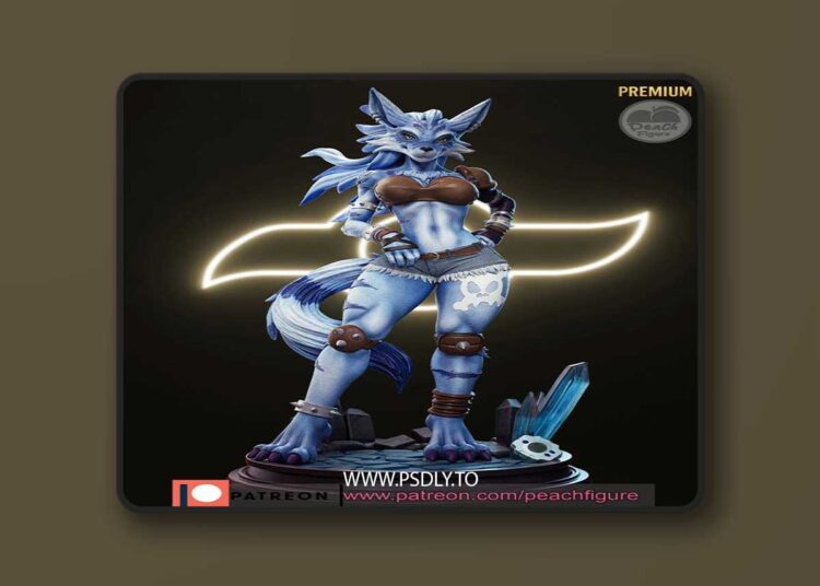 Peach Figure – Weregarurumon – 3D Print Model STL 1 Peach Figure – Weregarurumon – 3D Print Model STL