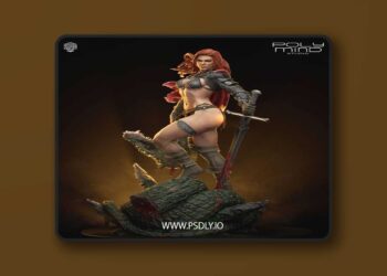 Poly Mind Studio – Red Sonja – 3D Print Model STL