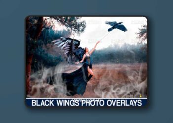 Realistic Black Angel Wings Photoshop 4181434