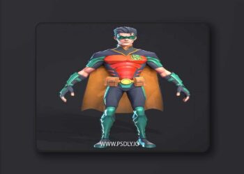 Red Robin Low-poly 3D Model