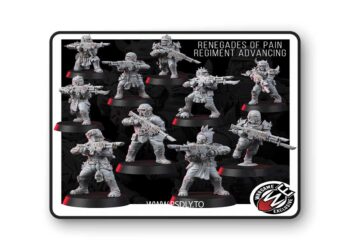Renegade of Pain – Regiment Advancing – 3D Print Model