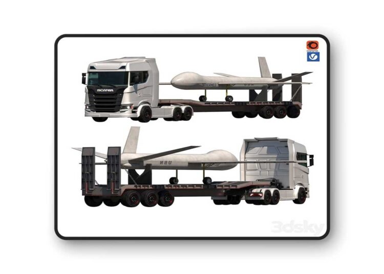 SCANIA-articulated vehicle – 3D Model 1 SCANIA-articulated vehicle – 3D Model