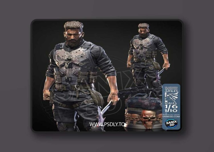 Sanix – The Punisher – 3D Print Model STL