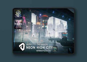 SciFi Neon High City v1.0 for Unreal Engine 6 SciFi Neon High City v1.0