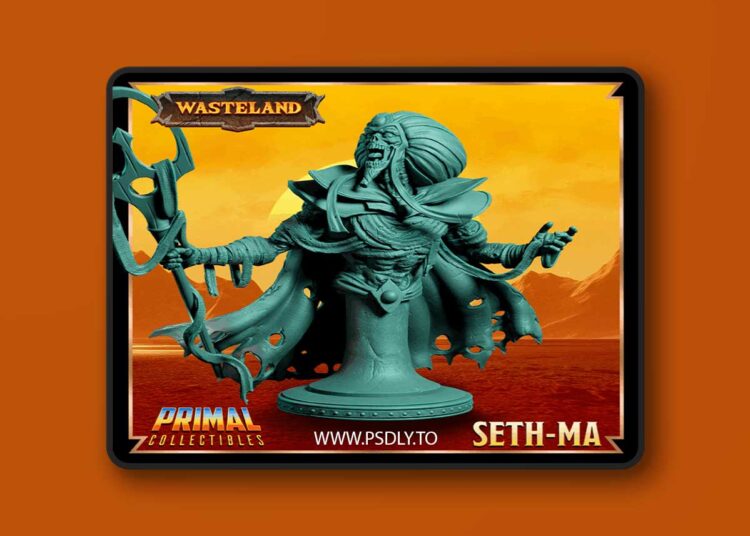 Sorcerer King – Seth-Ma Bust – 3D Print Model 1 Sorcerer King – Seth-Ma Bust – 3D Print Model
