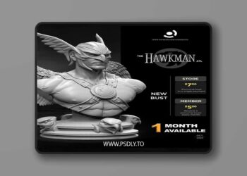 Stalyn Quito – Hawkman Bust – 3D Print Model STL 7 Stalyn Quito – Hawkman Bust – 3D Print Model STL