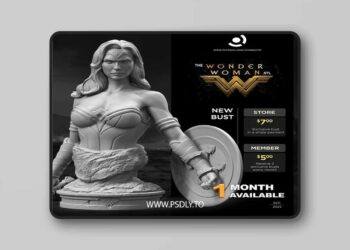 Stalyn Quito – Wonder Woman Bust – 3D Print Model STL 7 Stalyn Quito – Wonder Woman Bust – 3D Print Model STL