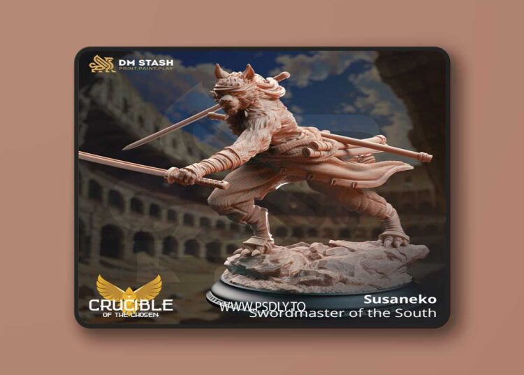 Susaneko – Swordmaster of the South – 3D Print Model 1 Susaneko – Swordmaster of the South – 3D Print Model