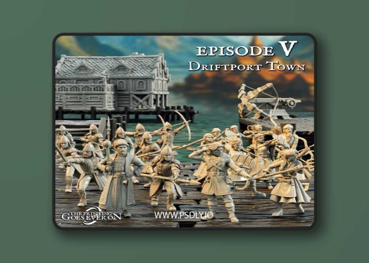 The Printing Goes Ever On – Driftport Town Episode V – September 2025 – 3D Print Model 1 The Printing Goes Ever On – Driftport Town Episode V – September 2025 – 3D Print Model