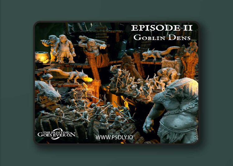 The Printing Goes Ever On – Goblin Dens – Episode 2 – 3D Print Model 1 The Printing Goes Ever On – Goblin Dens – Episode 2 – 3D Print Model