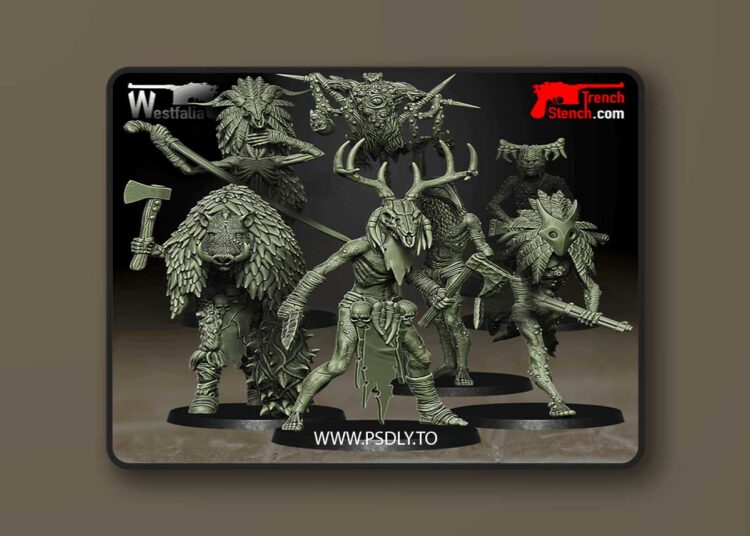 Trench Stench – Fang of the Seething Black – Cultists – 3D Print Model 1 Trench Stench – Fang of the Seething Black – Cultists – 3D Print Model