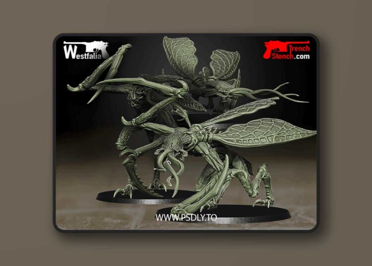 Trench Stench – Fang of the Seething Black – Pit Locusts – 3D Print Model 1 Trench Stench – Fang of the Seething Black – Pit Locusts – 3D Print Model