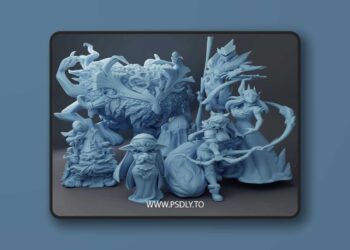 Twin Goddess Miniatures January 2025 – 3D Print Model