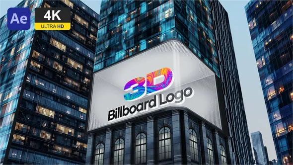 Videohive - 3D Billboard City Logo Reveal - 60507227