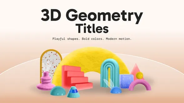 Videohive - 3D Geometry Titles - 60364650