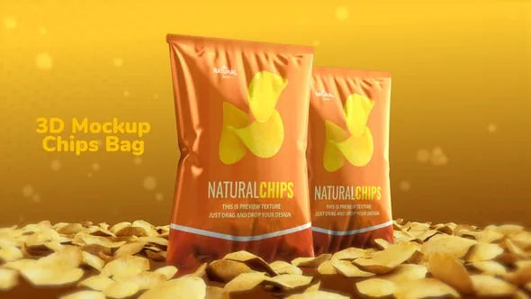 Videohive - 3D Mockup Potato Chips Bag - 60409131 1 Videohive - 3D Mockup Potato Chips Bag - 60409131