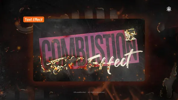 Videohive - Combustion Text - 60033549