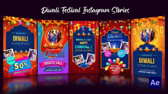 Videohive - Diwali festival Stories - 60045553