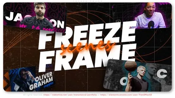 Videohive - Dynamic Freeze Scenes - Frozen Cut-Out Titles - 60094925