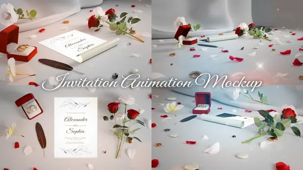 Videohive - Invitation Mockup MOGRT - 60452906