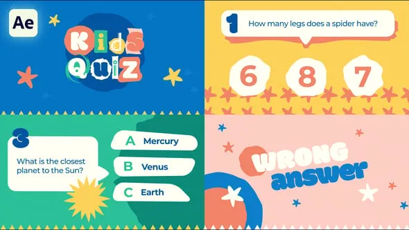 Videohive - Kids Quiz Presentation - 59415030