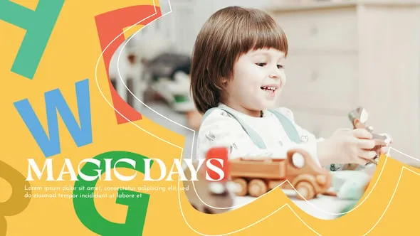 Videohive - Kindergarten Promo Opener | Kids Slideshow - 58716461