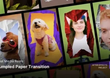 Videohive - Reels - Crumpled Paper Transition After Effects Project Files - 60237825