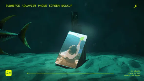 Videohive - Submerge AquaView Phone Screen Mockup - 60071438