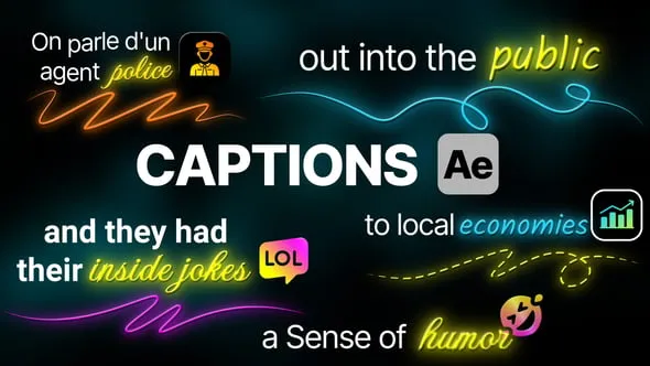 Subtitle & Caption Text Animations