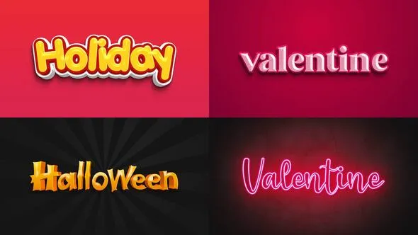 Videohive Text Effect Holiday Style 60481742