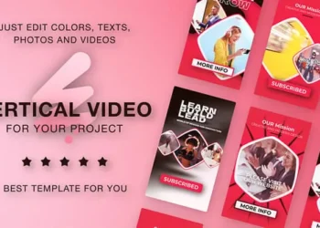 Videohive Verical Reel Red 60484860