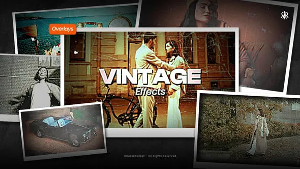 Videohive Vintage Overlays 60416658