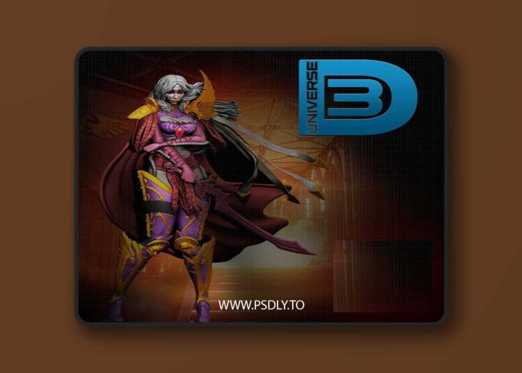 Warhammer Girl – 3D Print Model STL