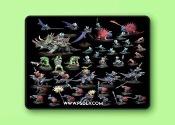 Warp Miniatures – The Saurian Host – Full Pack – 3D Print Model 6 Warp Miniatures – The Saurian Host – Full Pack – 3D Print Model