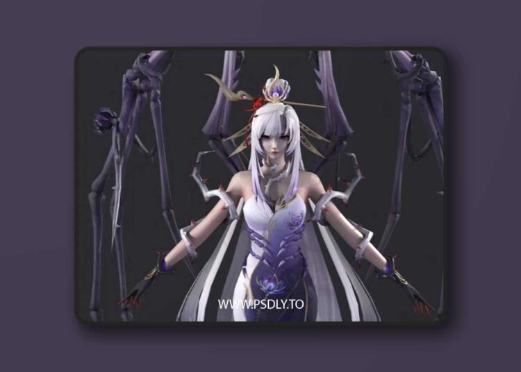 White bone essence Low-poly 3D Model